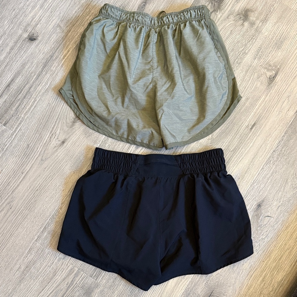 Nike Women's Athletic Shorts - Olive and Black bundle of two - Picture 8 of 8